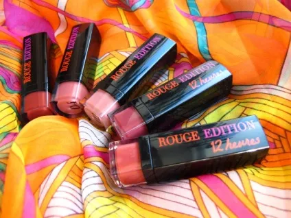 Мої помади bourjois rouge edition lipstick 02, 04, 05 і rouge edition 12 hours 30, 33 відгуки