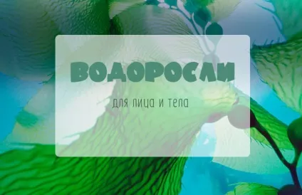 Морські водорості в косметиці