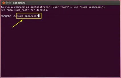 Налаштування інтернет з'єднання (pppoe) для linux (з'єднання командою sudo) Налаштування інтернет з'єднання (pppoe) для linux