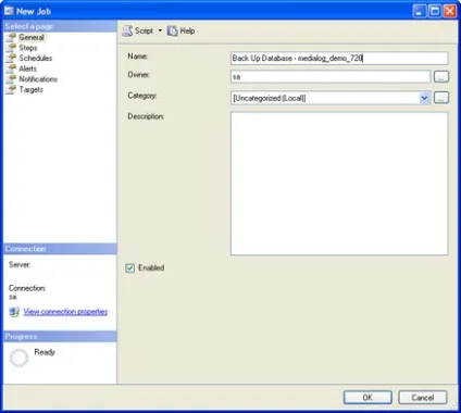 Налаштування бекапа бази даних за розкладом на microsoft sql server 2005 (даних) Налаштування бекапа бази даних за розкладом на microsoft sql server 2005