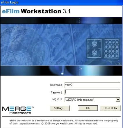 Налаштування efilm, vinmedical (vinmedical) Налаштування efilm, vinmedical