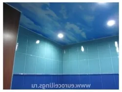 Натяжна стеля у ванній кімнаті - фото, поради, дизайн (ванною) Натяжна стеля у ванній кімнаті - фото, поради, дизайн