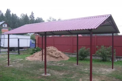 Навіс для автомобіля своїми руками покрокова інструкція (покрокова) Навіс для автомобіля своїми руками покрокова інструкція
