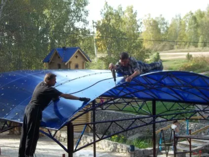 Навіс для автомобіля своїми руками покрокова інструкція (руками) Навіс для автомобіля своїми руками покрокова інструкція