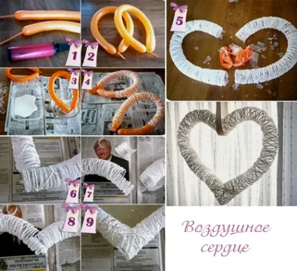 Невагоме серце з ниток своїми руками (серце) Невагоме серце з ниток своїми руками