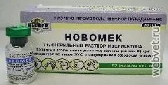 Новомек - інструкція, опис, дозування - засоби проти ектопаразитів ін'єкції - ветеринарний (засоби проти ектопаразитів ін'єкції) Новомек - інструкція, опис, дозування - засоби проти ектопаразитів ін'єкції - ветеринарний