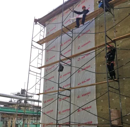 Облицювання фасаду металопрофілем (вентильованого фасаду металопрофілю) Облицювання фасаду металопрофілем