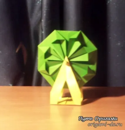 Об'ємне 3d орігамі «колесо огляду» - шлях орігамі (огляду) Об'ємне 3d орігамі «колесо огляду» - шлях орігамі