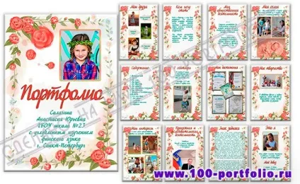 Зразки заповнених портфоліо учня (портфоліо учня) Зразки заповнених портфоліо учня