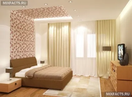 Шпалери для маленької спальні фото в інтер'єрі