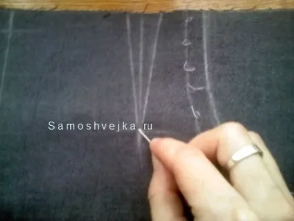 Обробка кишень штанів з відрізним бочком - самошвейка - сайт для любителів шиття і рукоділля (лінії входу кишеню) Обробка кишень штанів з відрізним бочком - самошвейка - сайт для любителів шиття і рукоділля