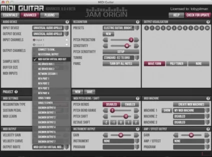 Огляд jam origin в midi гітара