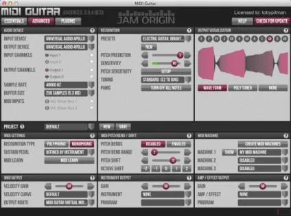 Огляд jam origin в midi гітара