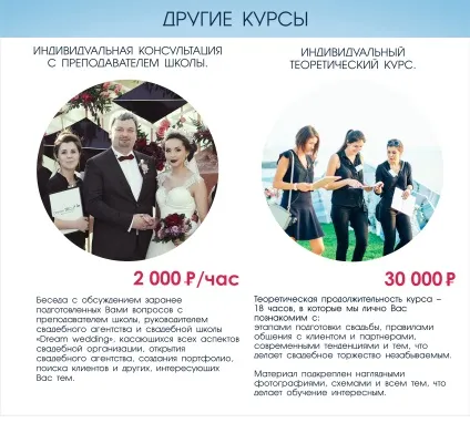 Навчання - весільне агентство - dream wedding (wedding) Навчання - весільне агентство - dream wedding