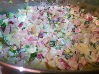 Окрошка на майонезе- улюблений рецепт, перевірений часом (покроковий рецепт приготування з фото) (рецепт) Окрошка на майонезе- улюблений рецепт, перевірений часом (покроковий рецепт приготування з фото)