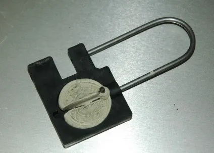 Пристрій для опечатування для дверей і сейфів типу прапорець, шток (типу) Пристрій для опечатування для дверей і сейфів типу прапорець, шток