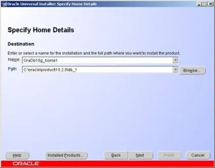 Oracle database 10