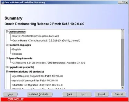 Oracle database 10