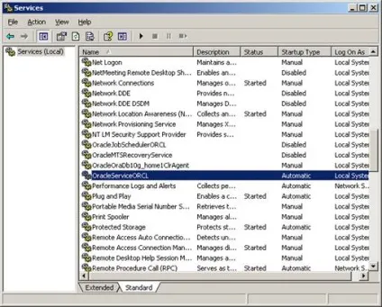 Oracle database 10