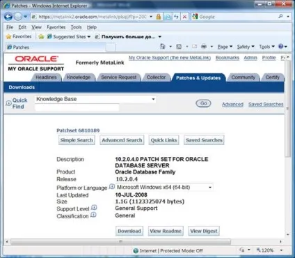 Oracle database 10