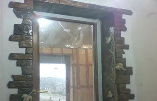 Обробка укосів декоративним каменем (декоративним) Обробка укосів декоративним каменем