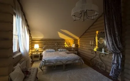 Оздоблення спальні в дерев'яному будинку фото (фото) Оздоблення спальні в дерев'яному будинку фото
