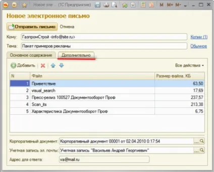 Відправлення та отримання документів по ел (1с) Відправлення та отримання документів по ел