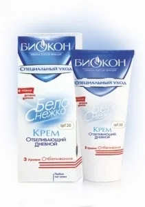 Відгук про відбілюючому денний крем Білосніжка від Біокон (відгук) Відгук про відбілюючому денний крем Білосніжка від Біокон