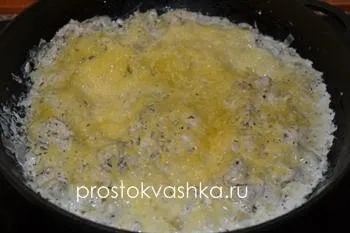 Паста з куркою і сиром - простий рецепт з фото