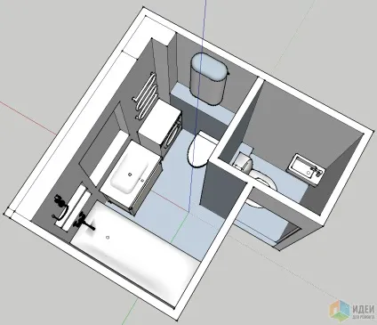 Перепланування та поділ санвузла, ідеї для ремонту (ванна кімната) Перепланування та поділ санвузла, ідеї для ремонту