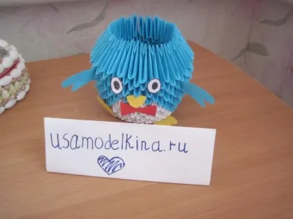 Пінгвін з модулів своїми руками