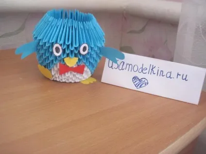 Пінгвін з модулів своїми руками