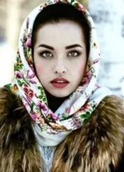Хустка на голову під шубу (шубу) Хустка на голову під шубу