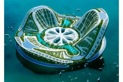 Плаваючий місто майбутнього lilypad (плаваючий місто) Плаваючий місто майбутнього lilypad
