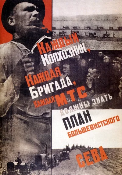 Огляд радянських соціальних плакатів 1930-1940 рр ( «триєдиного завдання корінного) Огляд радянських соціальних плакатів 1930-1940 рр