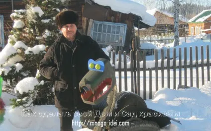 Падалка для саду, дитячого майданчика - з шин і пластикових пляшок (площадки) Падалка для саду, дитячого майданчика - з шин і пластикових пляшок