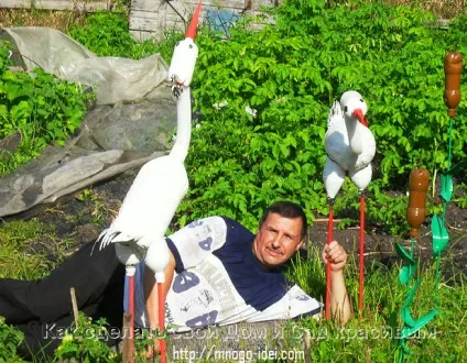 Падалка для саду, дитячого майданчика - з шин і пластикових пляшок (площадки) Падалка для саду, дитячого майданчика - з шин і пластикових пляшок