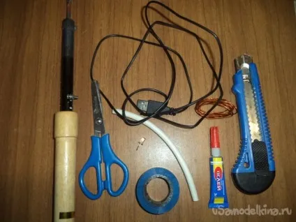 Портативний гнучкий usb світильник своїми руками (портативний) Портативний гнучкий usb світильник своїми руками