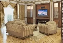 Стеля в стилі класика красиві фото, види оформлення, кращі варіанти, колір в інтер'єрі, дизайн (класика) Стеля в стилі класика красиві фото, види оформлення, кращі варіанти, колір в інтер'єрі, дизайн