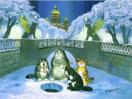 Приголомшливі картини з котами Тетяни Родіонової () Приголомшливі картини з котами Тетяни Родіонової