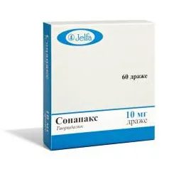 Препарат сонапакс - показання до застосування, відгуки, побічні ефекти (лікарські препарати) Препарат сонапакс - показання до застосування, відгуки, побічні ефекти
