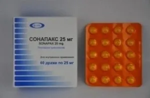 Препарат сонапакс - показання до застосування, відгуки, побічні ефекти (сонапакс) Препарат сонапакс - показання до застосування, відгуки, побічні ефекти