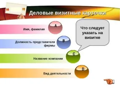 Презентація - візитні картки - завантажити безкоштовно