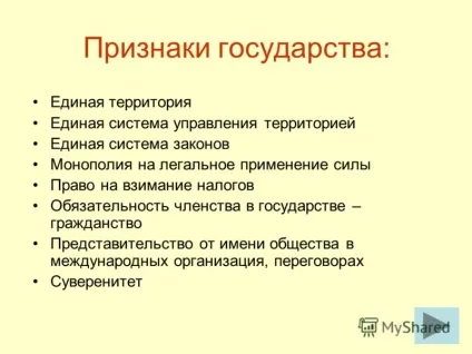 Презентація на тему держава суспільствознавство 9 клас
