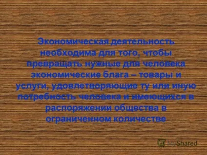 Презентація на тему економічна діяльність - являє собою всі види господарської