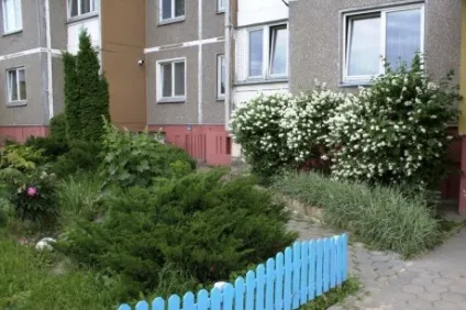 Приклад оформлення садка біля під'їзду