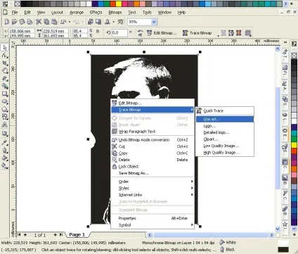Застосування трасування в coreldraw (nanocad) Застосування трасування в coreldraw