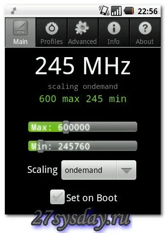 Програма для розгону процесора android
