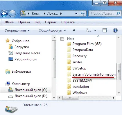 Пропадає місце на диску c