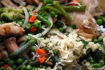 Рагу з куркою, печерицями, овочами і зеленню (куркою) Рагу з куркою, печерицями, овочами і зеленню